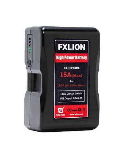 Fxlion High Power Battery – 14.8V / 300Wh V-Mount Battery
