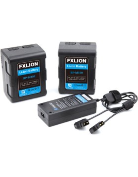 Fxlion BP-M150 Dual Square Compact Battery & Charger Kit (148Wh, V-Mount)