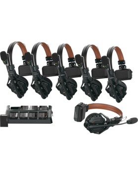 Hollyland Solidcom C1 Pro-6S Full-Duplex ENC Wireless Intercom System with 6 Headsets (1.9 GHz)