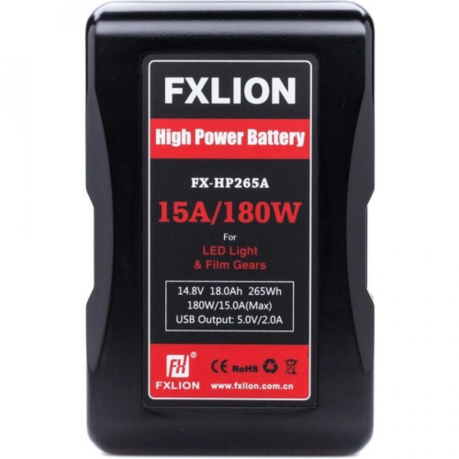 Fxlion FX-HP265A 14.8V Lithium-Ion Gold Mount Battery (18Ah, 265Wh)