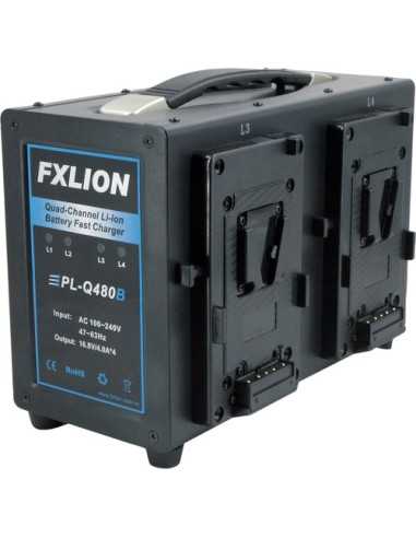 Fxlion Quad-Channel V-Mount Fast Battery Charger | Battery Accessories & Power Supply | CAM TOOLS Middle East | FXLION