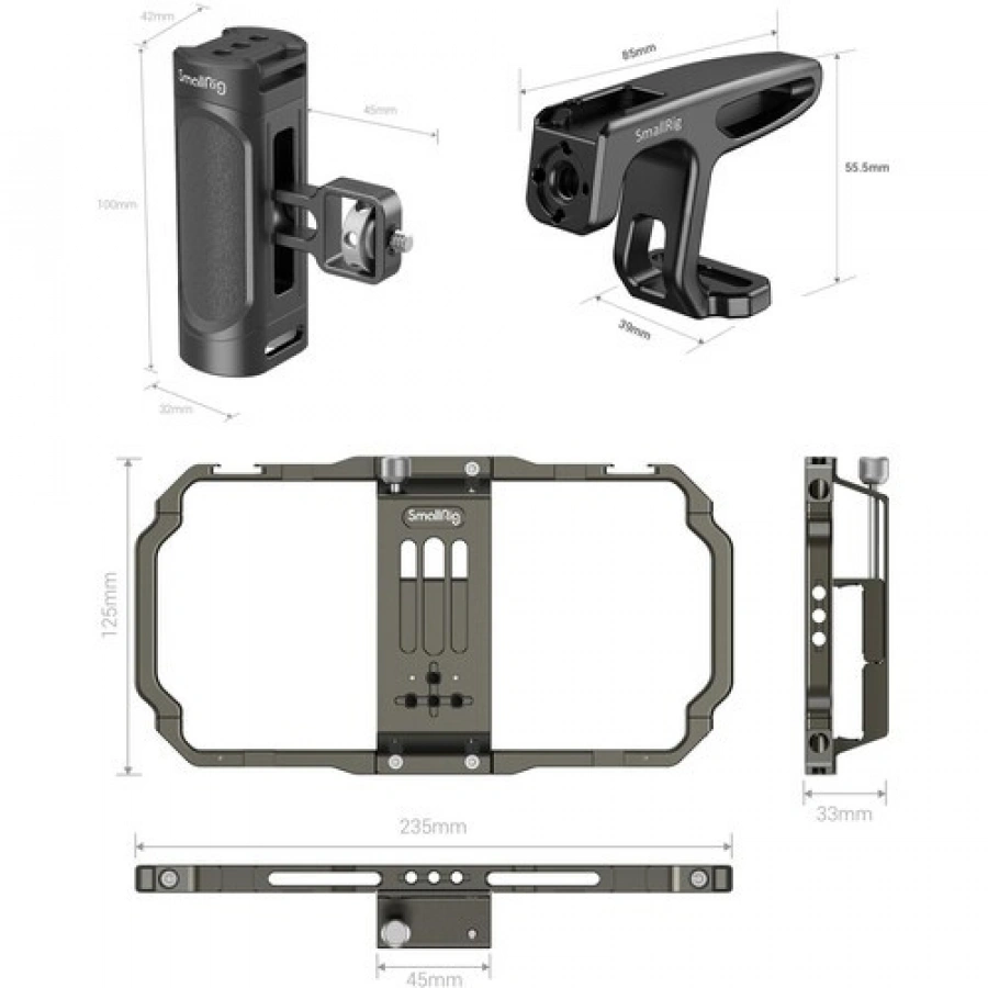 SmallRig Universal Mobile Phone Handheld Video Rig Kit 3155B