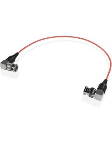 SHAPE Skinny 90° BNC Cable (Red, 12") | Cables & Connectors | CAM TOOLS Middle East | SHAPE