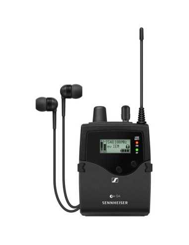 Sennheiser EK IEM G4 Stereo Bodypack Receiver with IE 4 Earphones | Wireless Microphone Systems | CAM TOOLS Middle East | 