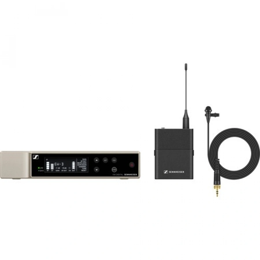 Sennheiser EW-D ME2 SET Digital Wireless Omni Lavalier Microphone System with Rack Mount Receiver