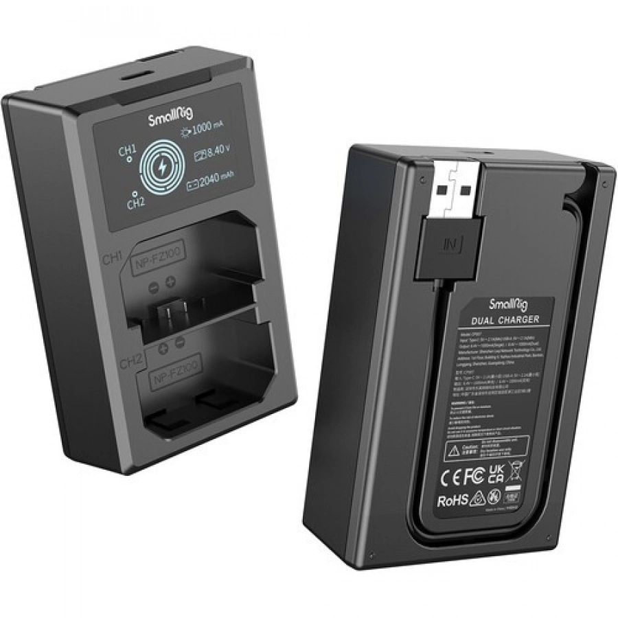 SmallRig NP-FZ100 2-Battery Kit with Dual Charger