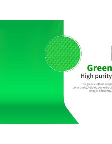 Neewer Chroma Green Backdrop with A-Clamps (10 x 12')
