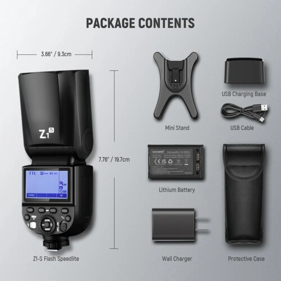 Neewer Z1-S TTL Round Head Flash Speedlite for Sony