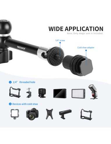 Neewer ST20 Magic Arm with Super Clamp (11")