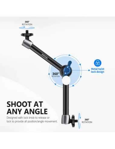 Neewer ST20 Magic Arm with Super Clamp (11")