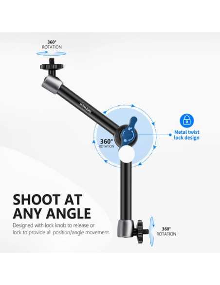Neewer ST20 Magic Arm with Super Clamp (11")