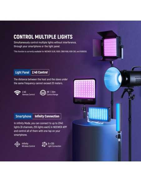 Neewer RGB1200 RGB LED Light Panel (2-Light Kit)