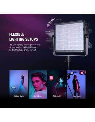 Neewer RGB1200 RGB LED Light Panel (2-Light Kit)