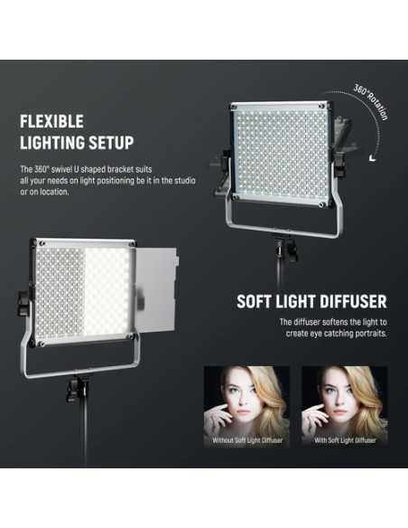 Neewer Upgraded RGB 660 PRO II LED Video Light Kit (2-Pack)