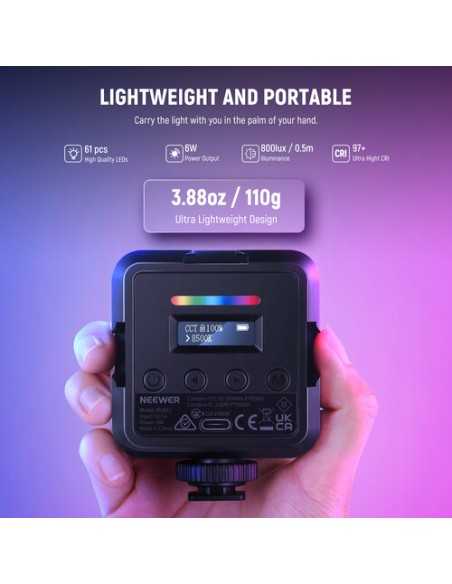Neewer RGB62 App Control Magnetix LED Video Light