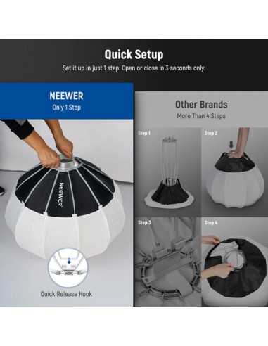 Neewer NS65L Lantern Softbox with One Step Quick Release (35.4")