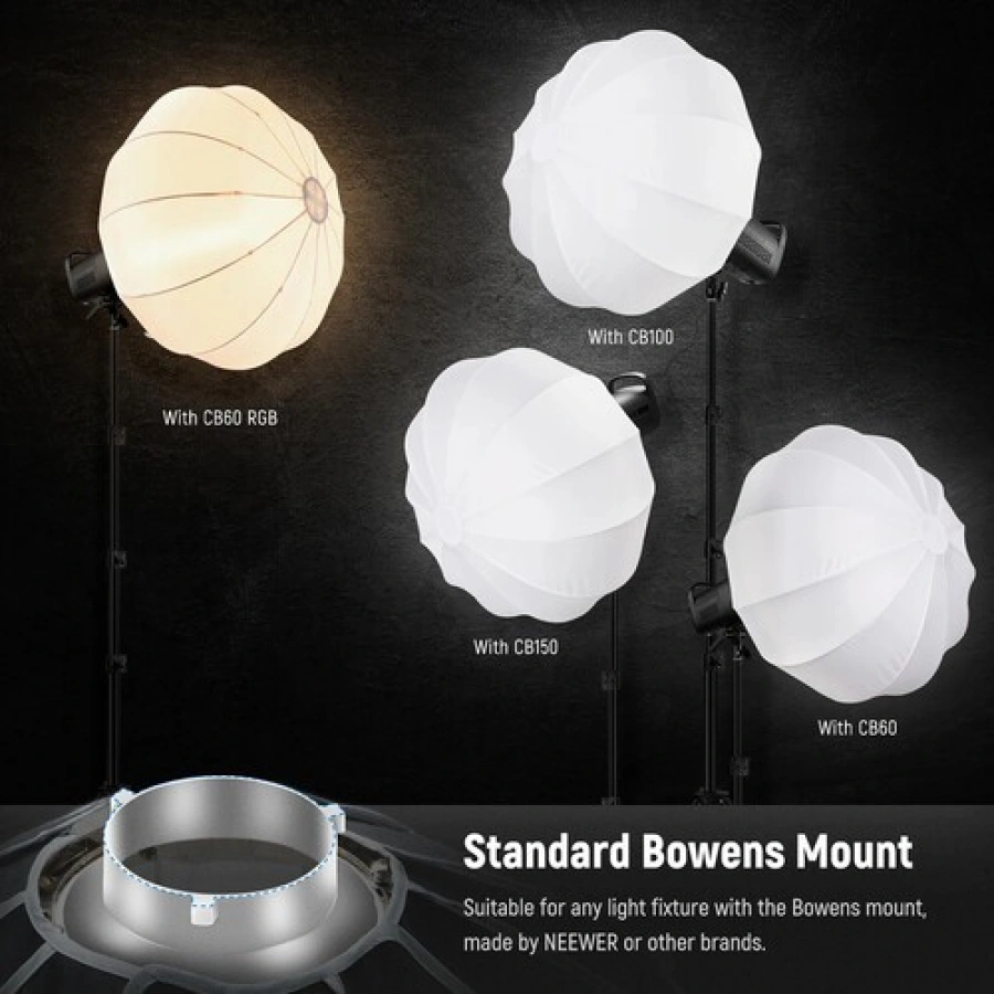Neewer NS65L Lantern Softbox with One Step Quick Release (35.4")