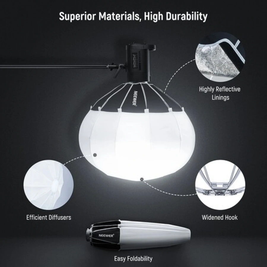 Neewer NS65L Lantern Softbox with One Step Quick Release (35.4")