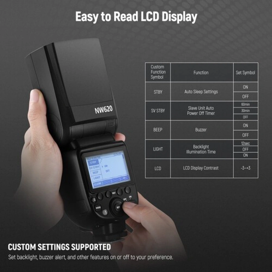 Neewer NW620 Speedlite Flash with LCD Display