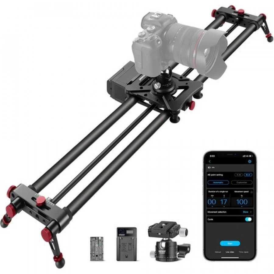 Neewer ER1 Motorized Wireless Carbon Fiber Camera Slider (47.2" / 120 cm)