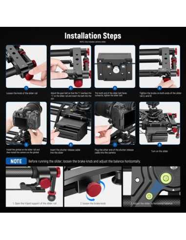 Neewer ER1 Motorized Wireless Carbon Fiber Camera Slider (47.2" / 120 cm)