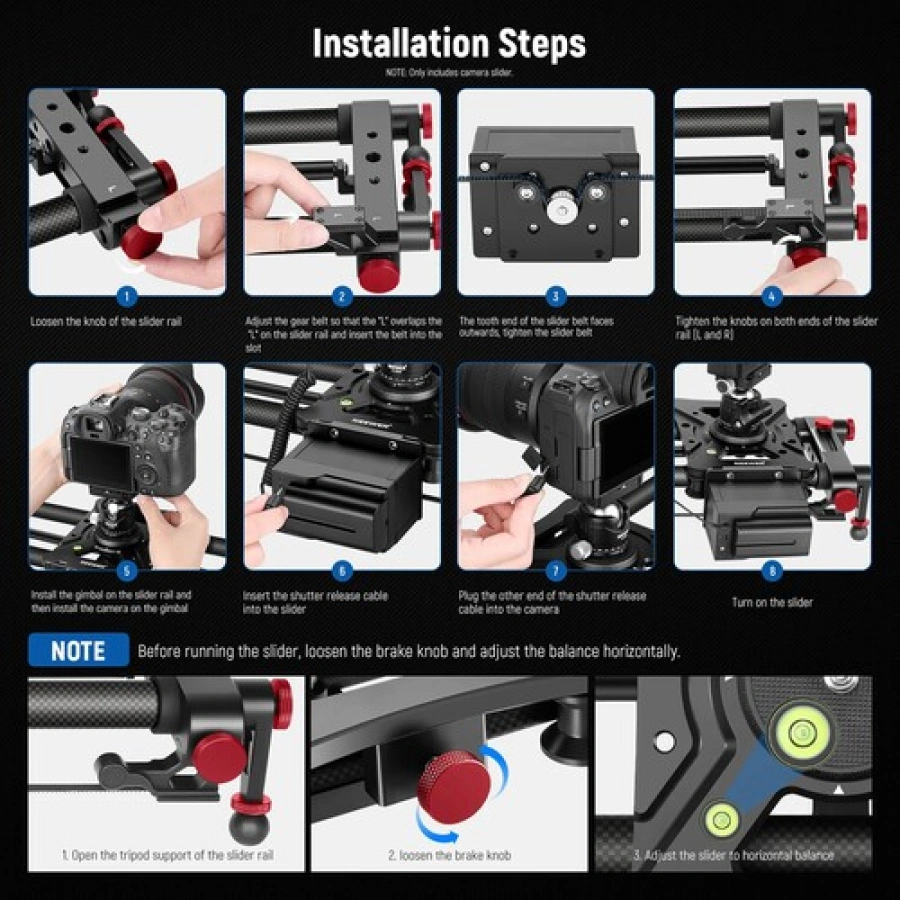 Neewer ER1 Motorized Camera Slider 120cm | CamTools UAE