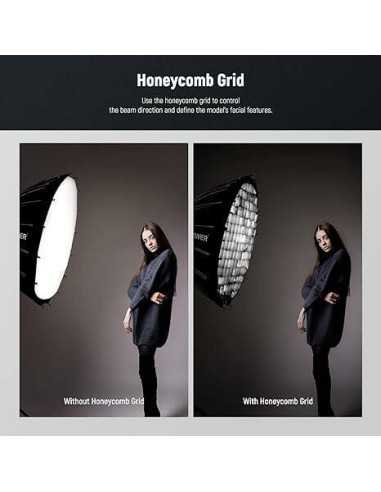 NEEWER 85cm Deep Parabolic Quick Release Softbox With Honeycomb Grid