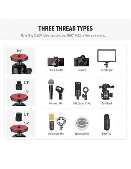 Neewer TL253A Tabletop Stand with Telescopic Arm