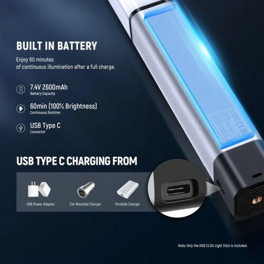 Neewer CL124 RGB Handheld LED Light Stick/Wand