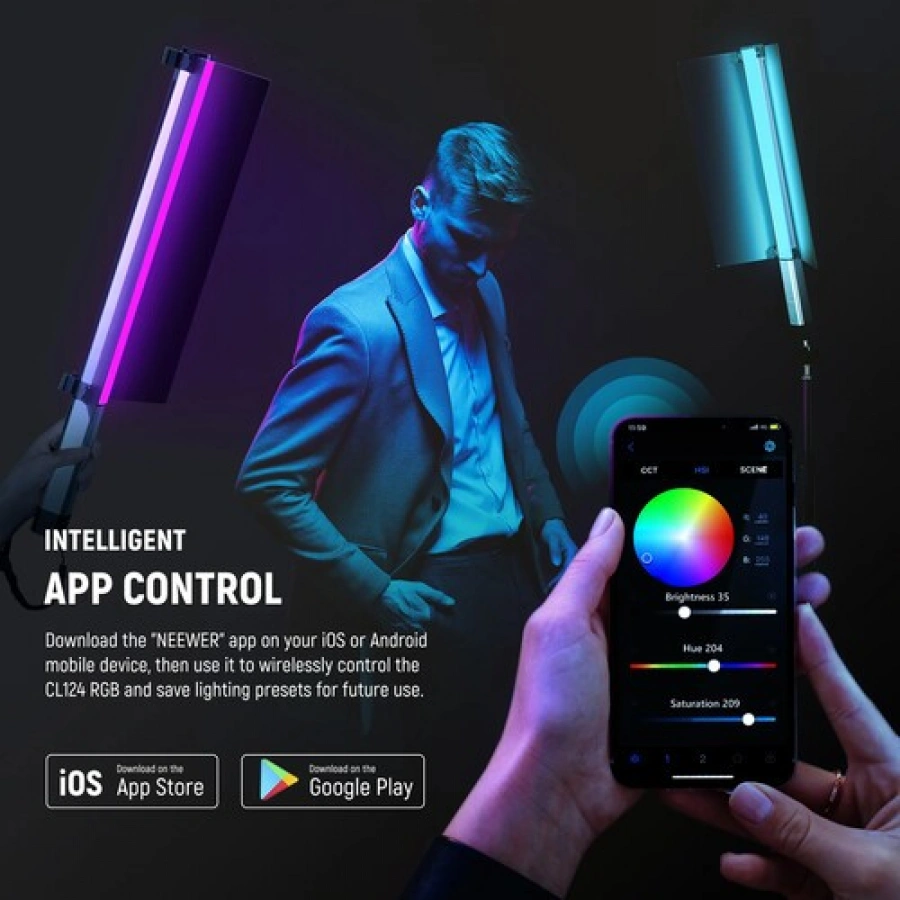 Neewer CL124 RGB Handheld LED Light Stick/Wand