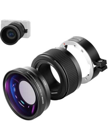 Neewer 2-in-1 Wide-Angle and 10x Macro Lens for Sony ZV-1