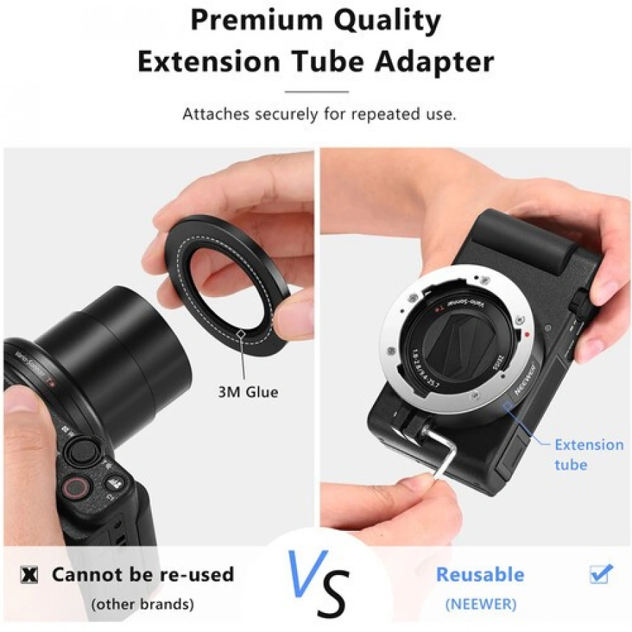 Neewer 2-in-1 Wide-Angle and 10x Macro Lens for Sony ZV-1