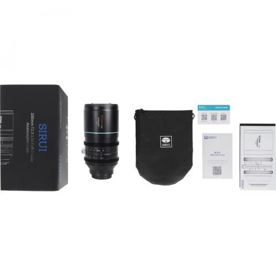 Sirui 100mm T2.9 1.6x Full-Frame Anamorphic Lens (E-Mount)