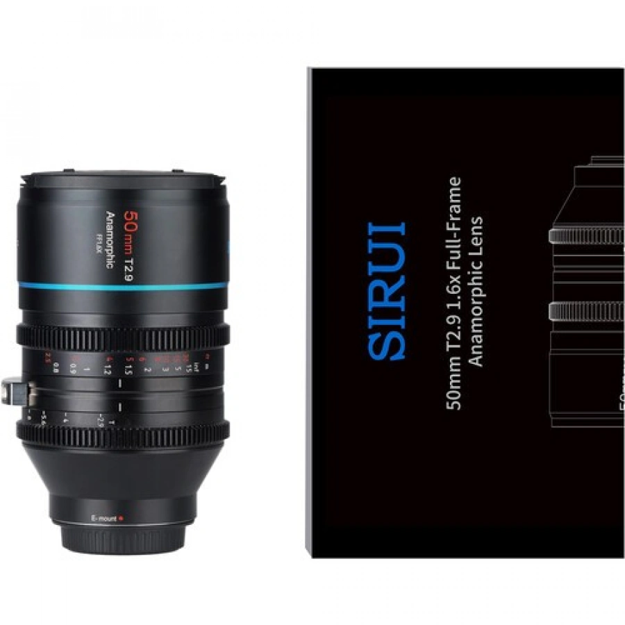Sirui 50mm T2.9 1.6x Full-Frame Anamorphic Lens (Sony E)