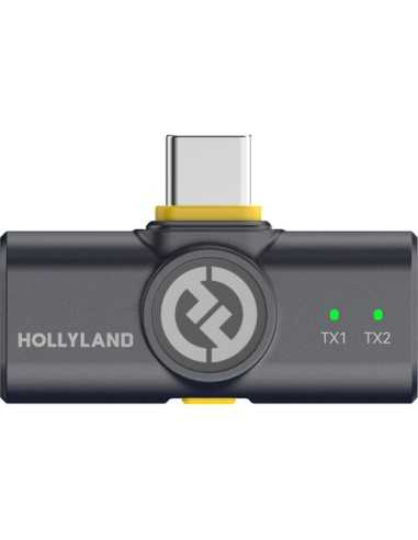 Hollyland LARK M2 DUO 2-Person Wireless Combo Microphone System (2.4 GHz, Shine Charcoal)