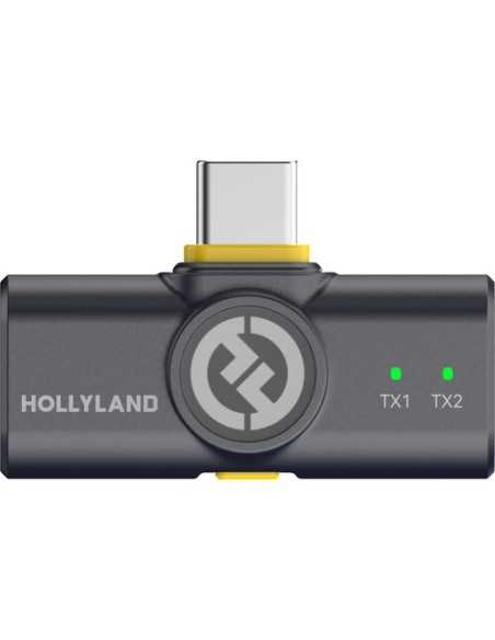 Hollyland LARK M2 DUO 2-Person Wireless Combo Microphone System (2.4 GHz, Shine Charcoal)