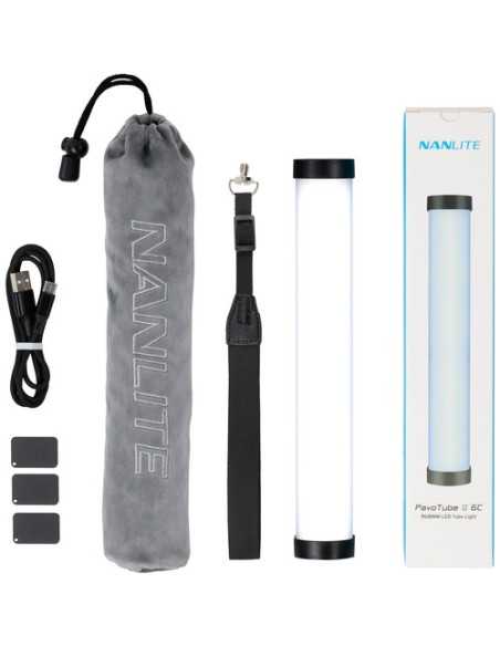 Nanlite PavoTube II 6C 10in 6w RGBWW LED With Built-In Rechargeable Li-Ion Battery