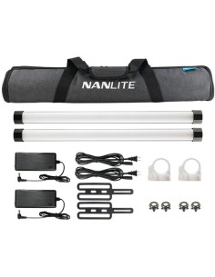 Nanlite PavoTube II 15X RGB LED Pixel Tube Light (2', 2-Light Kit)