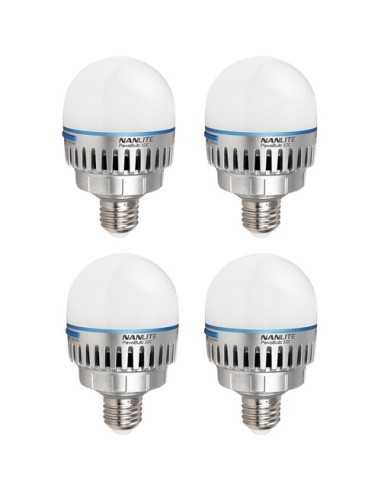 Nanlite PavoBulb 10C Bi-Color RGBWW LED Bulb (4-Light Kit) | LIGHTS | CAM TOOLS Middle East | Nanlite