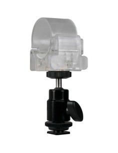 Nanlite Pavotube Transparent Clip and Mini Ball Head with Hot Shoe Adapter and 1/4''-2