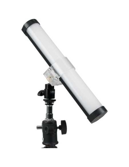 Nanlite Pavotube Transparent Clip and Mini Ball Head with Hot Shoe Adapter and 1/4''-2