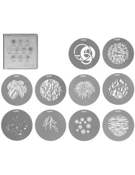 NANLITE Bowens Mount Projection Attachment GOBO Set 2