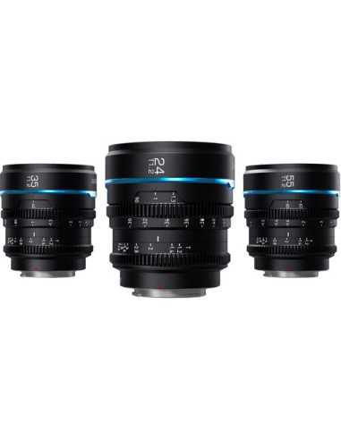 Sirui Night Walker T1.2 S35 Cine 3-Lens Set (E-Mount, Black) | Cine Lenses | CAM TOOLS Middle East | Sirui