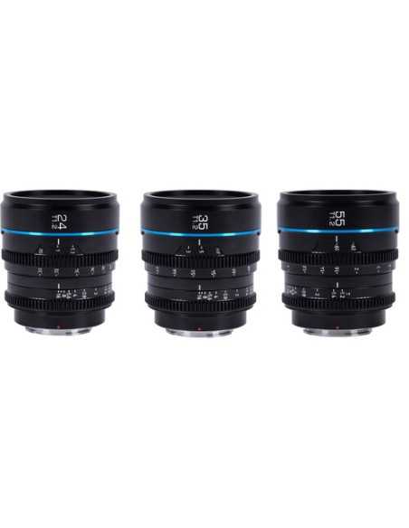Sirui Night Walker T1.2 S35 Cine 3-Lens Set (E-Mount, Black)