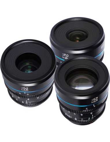 Sirui Night Walker T1.2 S35 Cine 3-Lens Set (E-Mount, Black)