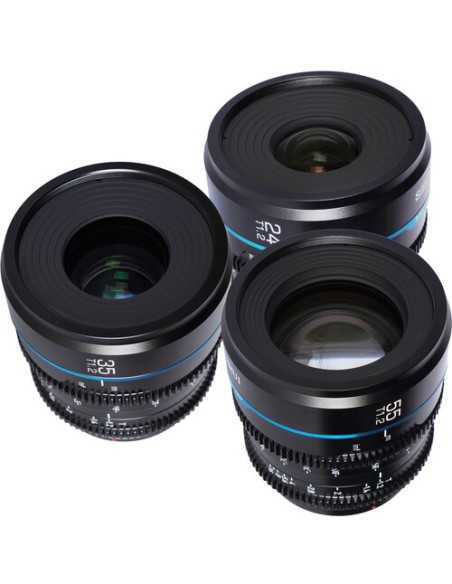 Sirui Night Walker T1.2 S35 Cine 3-Lens Set (E-Mount, Black)