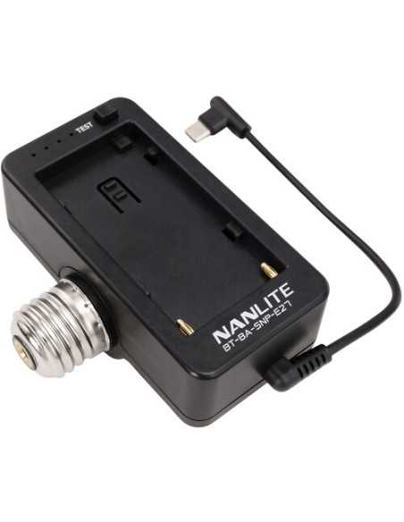 NANLITE NP-F Battery Adapter and Mount for PavoBulb 10C