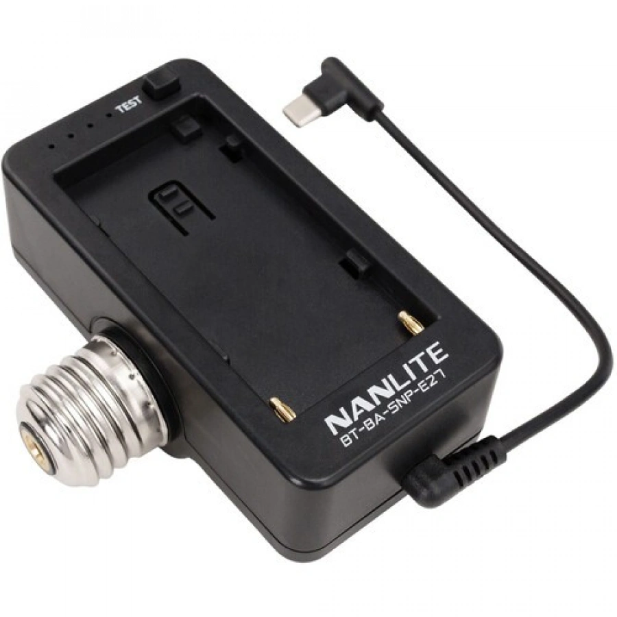 NANLITE NP-F Battery Adapter and Mount for PavoBulb 10C