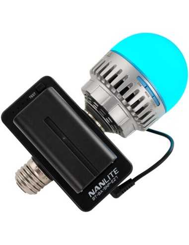 NANLITE NP-F Battery Adapter and Mount for PavoBulb 10C