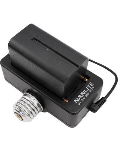 NANLITE NP-F Battery Adapter and Mount for PavoBulb 10C